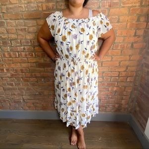 White Floral Old Navy Dress